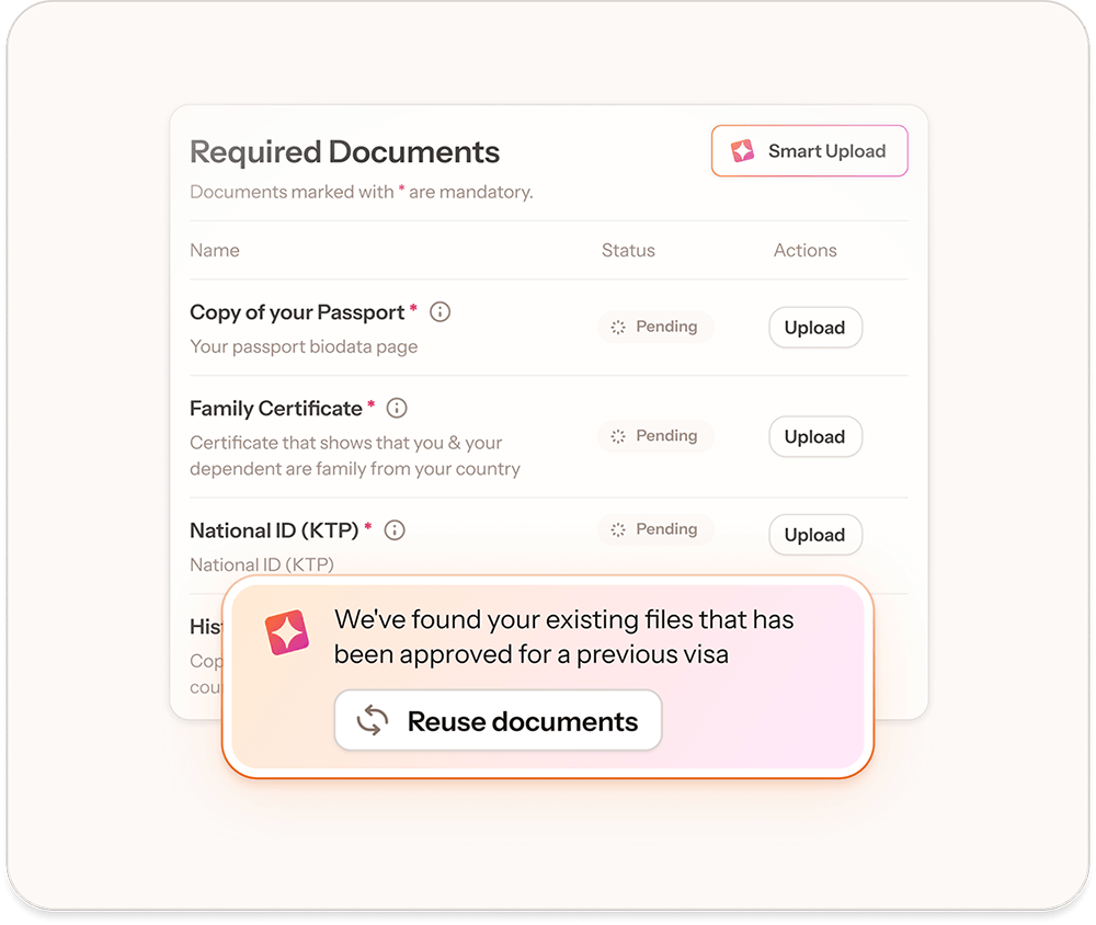 Smart upload & autofill